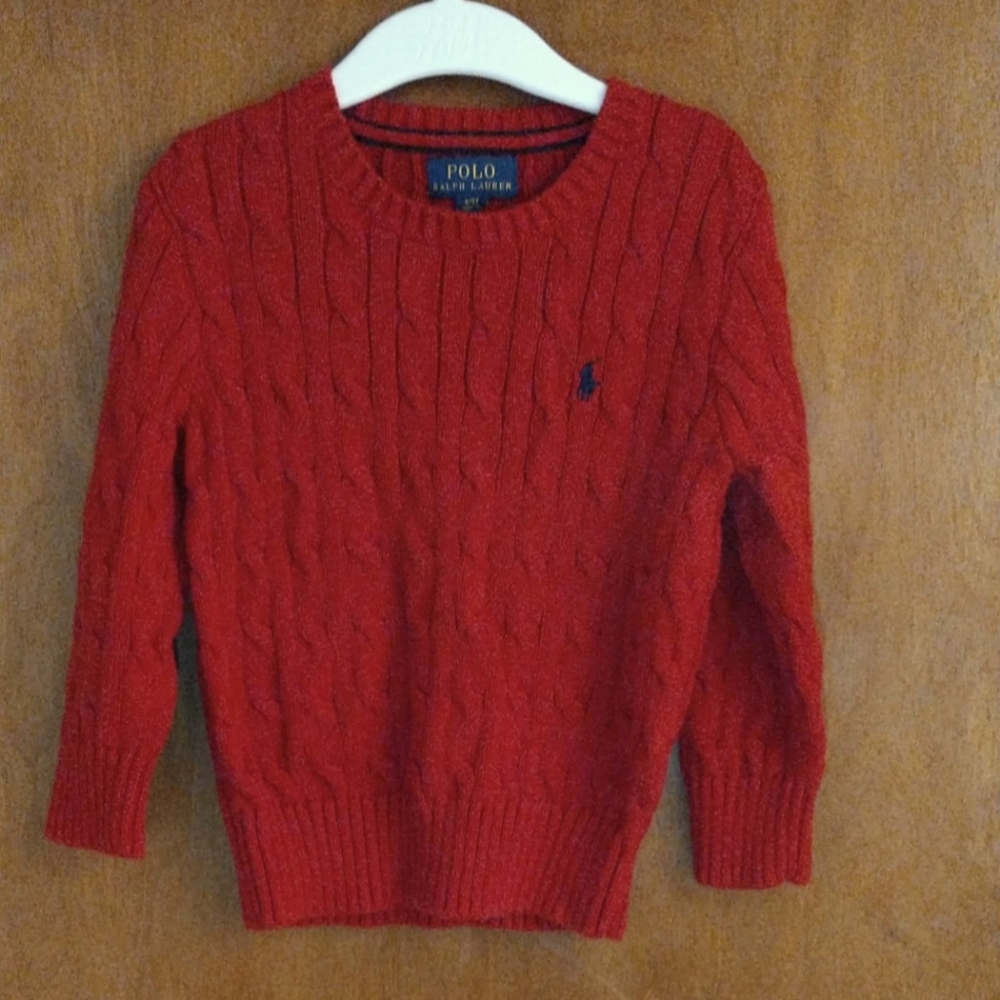 Toddler boys cable knit Polo Ralph Lauren Sweater